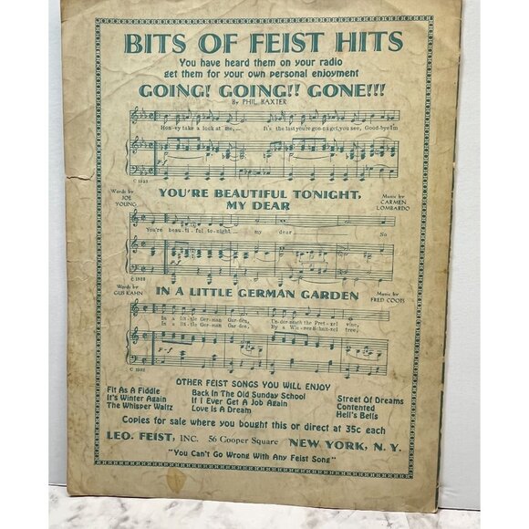 Youll Never Get Up To Heaven That Way 1933 Vtg Sheet Music Fox Trot Sammy Lerner - Picture 4 of 6